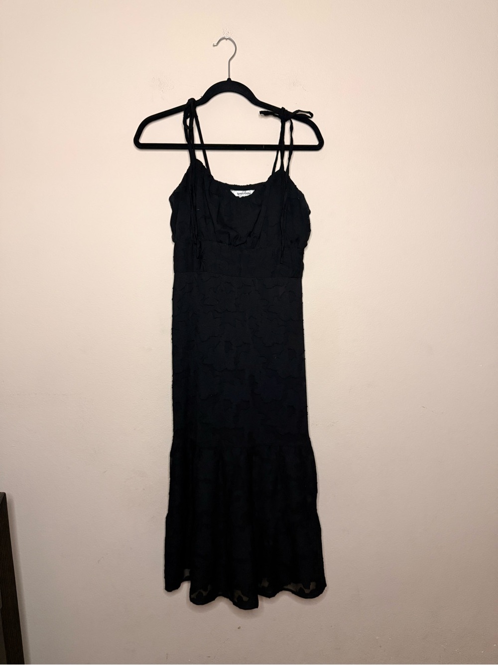 Speechless Black Floral Laced Maxi Dress